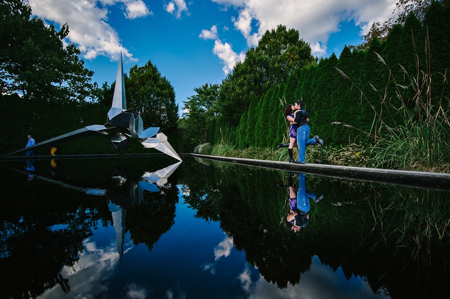 Engagement Photo at Grounds for Sculpture in Hamilton, NJ