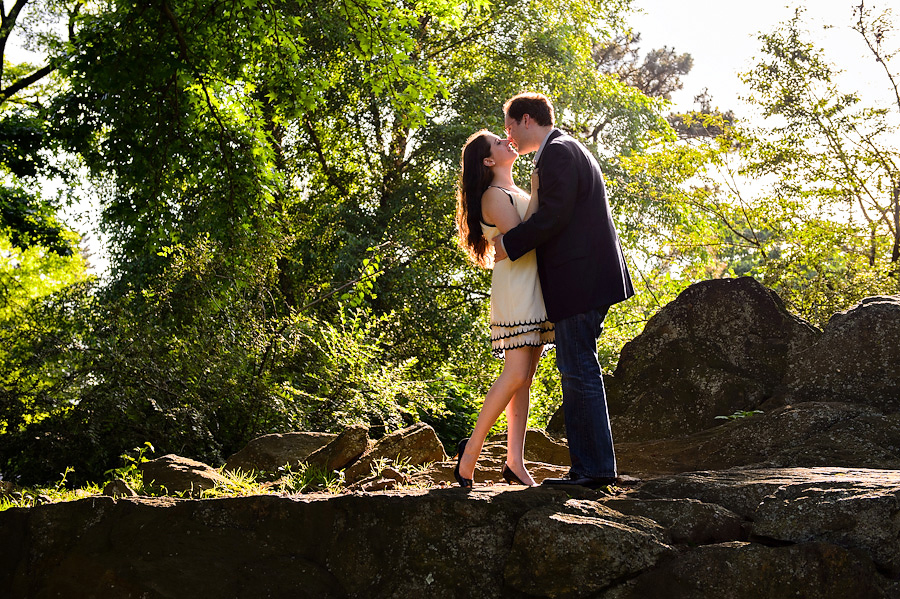 Lara & Alex {New York Botanical Garden Engagement Photos}